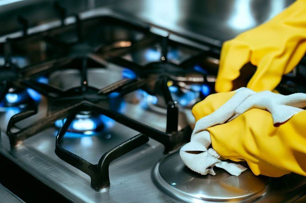 Jak wyczyścić kuchenkę gazową ze stali nierdzewnej